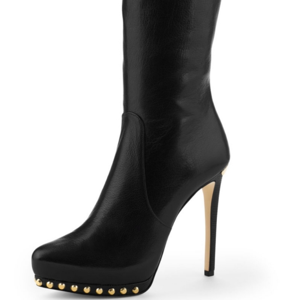 MICHAEL KORS Ailee Studded Tall Boots - Picture 1 of 6